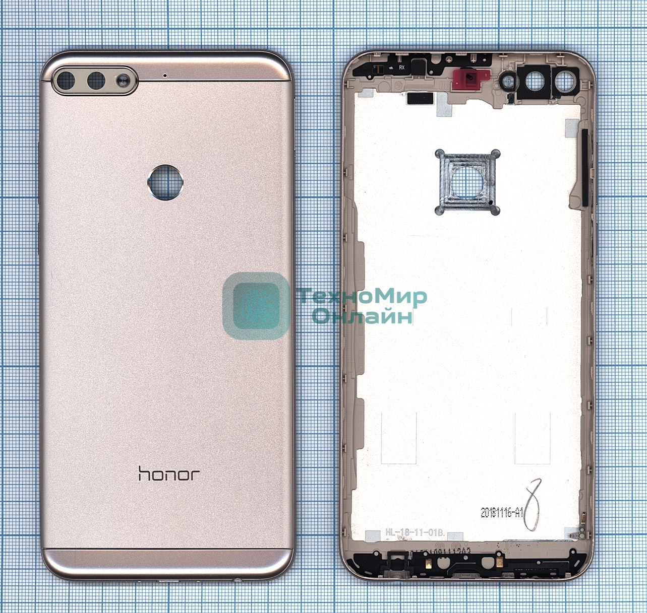 Задняя крышка для Huawei Honor 7A Pro золотой