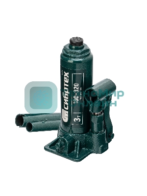 Домкрат гидравлический Сибртех бутылочный, 3т, 180-320 мм, в пластиковом кейсе