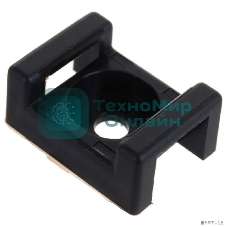 Площадка для крепления стяжки Rexant 16х22.2 мм черный (уп. 100 шт)