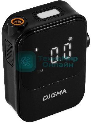 Автомобильный компрессор Digma QBK-120B черный, шланг 0.2м