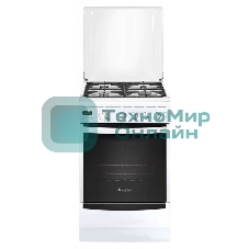 Плита газовая Gefest ПГ 5100-03 белый, конфорок 4 шт, духовка 52 л, 50 см x 85 см x 58.5 см