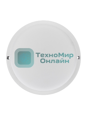 Светильник светодиодный пылевлагозащищенный Rexant ЖКХ-01 круг 18 Вт 1800 Лм IP65 174 мм 6500 K с микроволновым датчиком движения