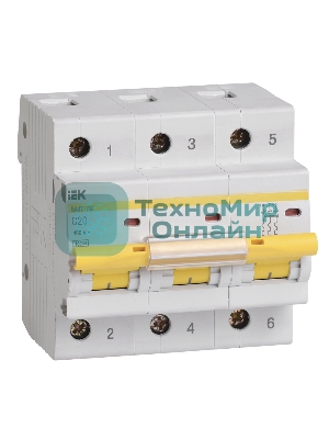 Выключатель автоматический ВА47-100 3Р 20А 10кА х-ка C MVA40-3-020-C IEK