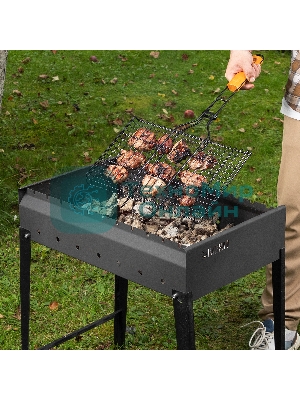 Мангал Palisad Camping сварной, 605х375х138/640 мм, сталь 2 мм