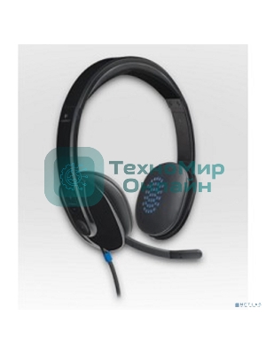 Гарнитура Logitech USB Headset H540 чёрный, проводная, USB