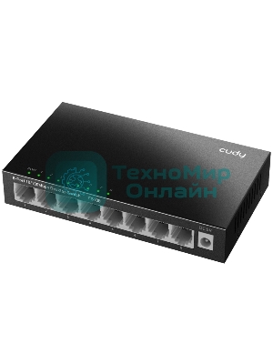 Коммутатор 8-Port 10/100 Mbps Desktop Switch, 8 10/100M RJ45 Ports, Loop Detection, Metal Case, Power Saving, Plug & Play