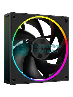 Вентилятор для корпуса ID-Cooling AF-127-ARGb-K черный, 120 мм, 2000 об/мин, 29.9 дБ, 4 pin