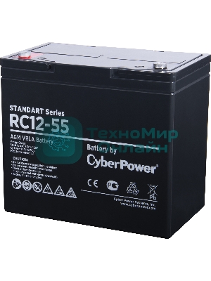 Батарея для ИБП SS CyberPower Standart series RC 12-55/12V 55 Ah