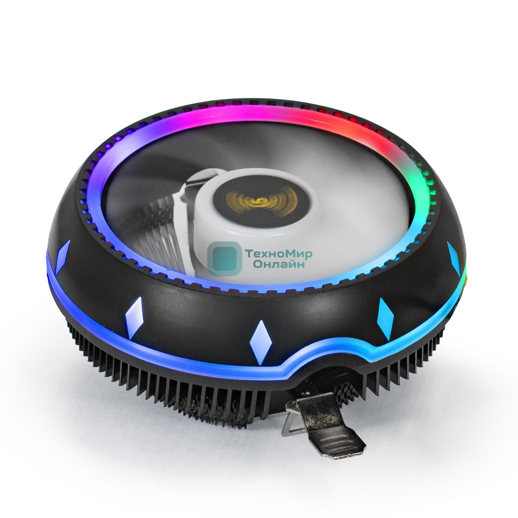 Кулер для процессора ExeGate Dark Magic EE126M-PWM.RGb черный, 120 мм, алюминий, 2000 об/мин, 24 дБ, 4 pin, 100 Вт, 65 мм