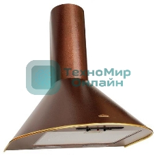 Вытяжка каминная Elikor Эпсилон 50П-430-П3Л медный/золотистый, 50 см, 430 куб. м/ч, 54 дБ