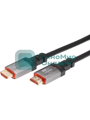 Кабель Telecom TCG365-1M HDMI 19M/M,ver. 2.1, 8K@60 Hz 1m метал разъемы, Telecom TCG365-1M