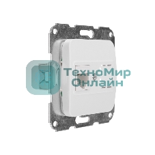 Розетка компьютерная Kranz RJ45 DEA с/у мех. белый