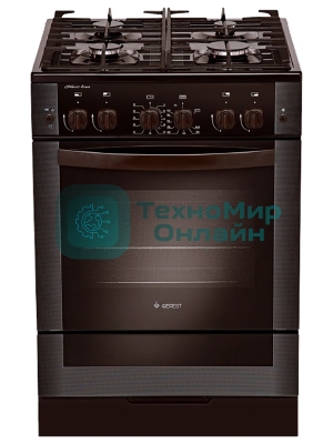 Плита газовая Gefest 6500-02 0045 коричневый, конфорок 4 шт, духовка 52 л, 60 см x 85 см x 60 см