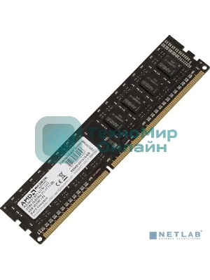 Оперативная память AMD Radeon R5, DDR3, 4Gb (1x4 Gb), 1600 MHz, CL11, DIMM, OEM