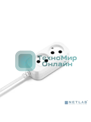 Сетевой удлинитель Buro BU-PSL2.5/W 5м (2 розетки) белый (пакет ПЭ)