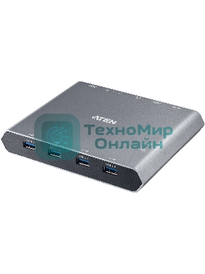 Переключатель ATEN 2-Port 4K DisplayPort USB-C KVM Dock Switch with Power Pass-through