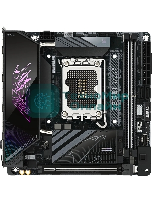 Материнская плата Gigabyte Z890I AORUS ULTRA, LGA 1851, Intel Z890, 2xDDR5, 2xSATA, 2xM.2, 1xPCIe 5.0 x16, 1xDP, 1xHDMI, 1xUSB-C, 1x Thunderbolt 4, 1x 2.5Gb LAN, 2xUSB-A 3.2 Gen 1, 3xUSB-A 3.2 Gen 2, 2x3.5 мм, TOSLINK, 7.1, 1xUSB4, Mini-ITX
