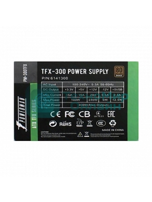 Блок питания Inwin/Powerman PM-300TFX, 300Вт, 80мм, серый