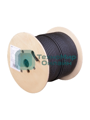 Кабель греющий (нагревательный) Rexant саморегулирующийся SRL30-2CR, экранированный, 30Вт/м, 1,3мм2/65м, бухта 200м серия PRO