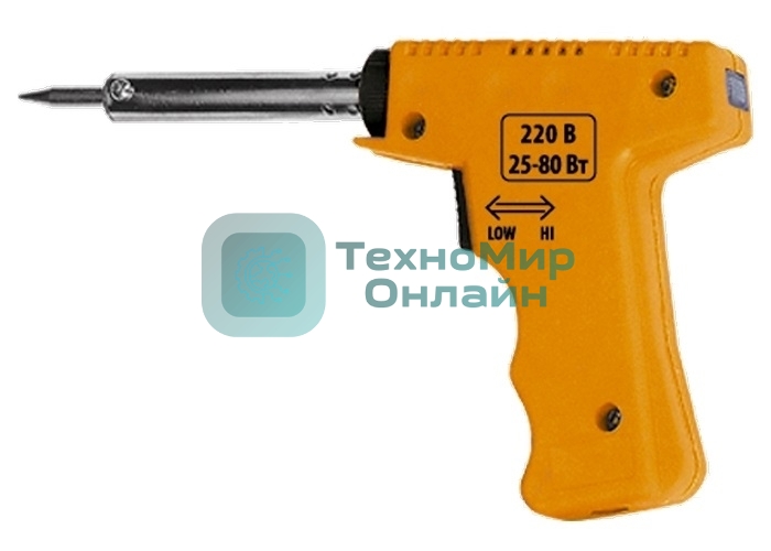 Паяльник Sparta пистолет с регулировкой мощности 25-80Вт 220в
