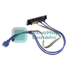 Планка USB на переднюю панель ExeGate U5H-614, 5.25