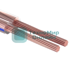 Кабель акустический Rexant 2х1,50 мм², прозрачный BLUELINE, мини-бухта 10 м