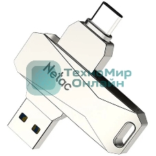 Флешка USB Netac U782C dual USB 3.0+TypeC 64Gb, retail version