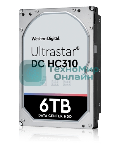 Жесткий диск Western Digital HGST SAS 3.0 6Tb 0B36047 HUS726T6TAL5204 Ultrastar 7K6 (7200rpm) 256Mb 3.5