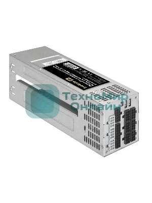 Блок питания серверный 2U Redundant 2x550W ExeGate EX292321RUS Industrial-RTS550 (APFC, КПД 94% (80 PLUS Platinum), 4 см fan, 24pin, 2x(4+4)pin, 2PCIe, 2SATA, 6IDE, Cable Management)
