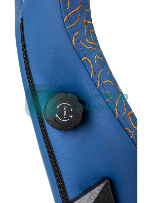 Кресло игровое Knight Craft Dragon синий эко.кожа крестов. металл