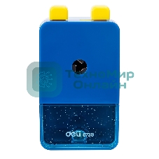 Точилка для карандашей механическая Deli E0739, 1 отверстие, пластик, ассорти