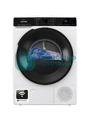 Сушильная машина Gorenje DPNA82WIFI/C белый, 8 кг, сушка - конденсационная, программ - 15, 60 x 85 x 65.3 см