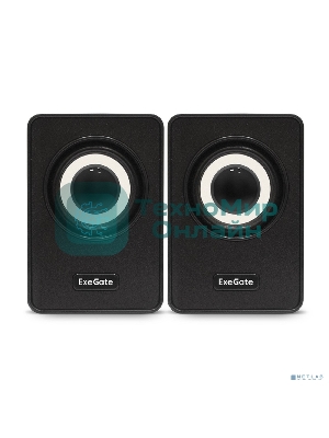 Акустическая система 2.0 ExeGate EX287054RUS Disco 120 (питание USB, 2х3Вт (6Вт RMS), 100-20000Гц, черный)