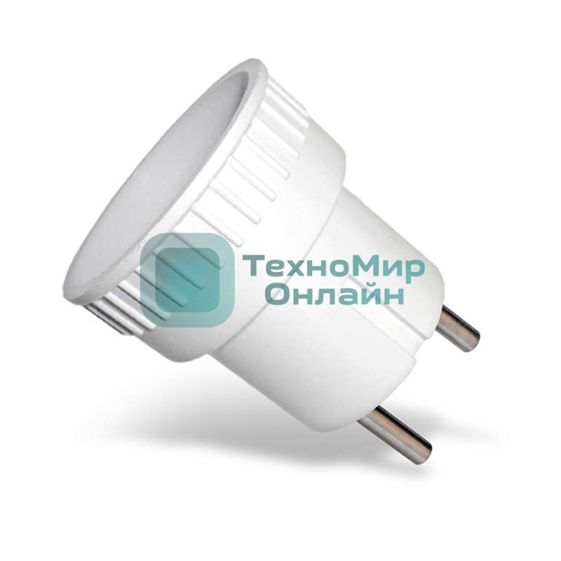 Адаптер-переходник без заземл. 6А 250В (еврослот) бел. UNIVersal А109