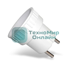 Адаптер-переходник без заземл. 6А 250В (еврослот) бел. UNIVersal А109