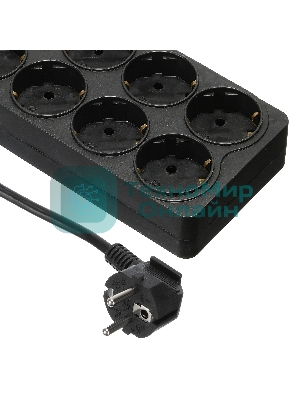 Сетевой фильтр Buro 800SH-1.8-B 1.8 м, 8 розеток, черный, коробка