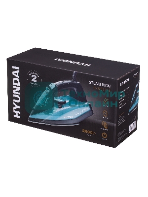 Утюг Hyundai H-SI01124 2600Вт черный/зеленый