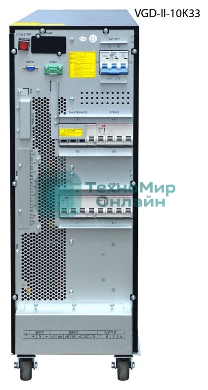 Источник бесперебойного питания Powercom VGD-II-10K33 10000Вт 10000ВА черный