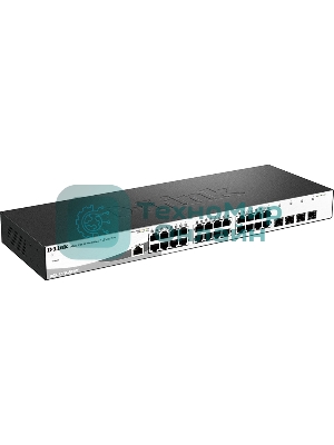 Коммутатор D-Link Gigabit Smart Switch with 24 10/100/1000Base-T ports and 4 Gigabit MiniGbIC (SFP) ports