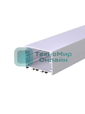Комплект врезного алюминиевого профиля с рассеивателем Rexant 62х32 мм, 2 м