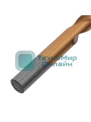 Сверло по металлу Matrix, 9 мм, HSS, нитридтитановое покрытие, цилиндрический хвостовик