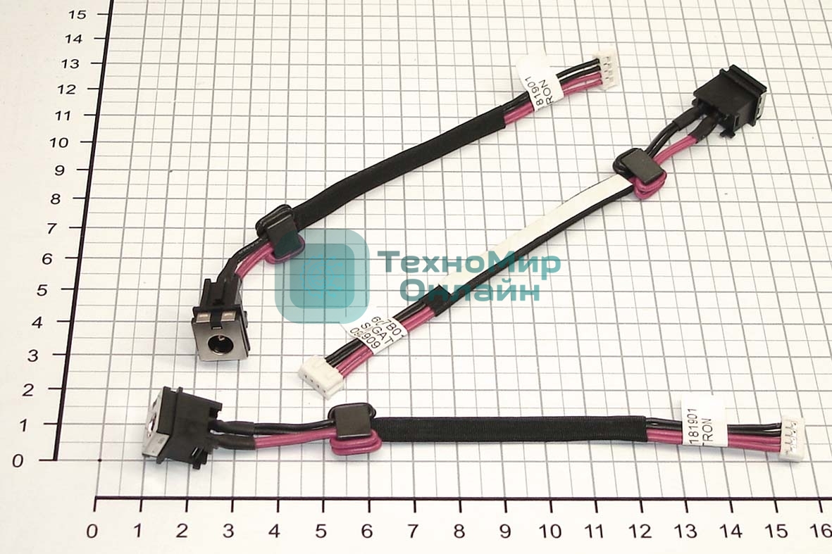 Разъем для ноутбука Toshiba Satellite E100 E105 E105-S1402 E105-S1602 E105-S1802 с кабелем