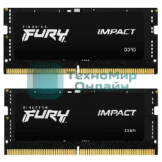 Оперативная память Kingston Fury Impact, DDR5, 32GB (2x16GB), 5600MHz, CL40, SO-DIMM