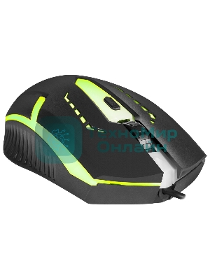 Мышь проводная Defender Hit MB-601 черный, 1200 dpi, USB, кнопки - 4