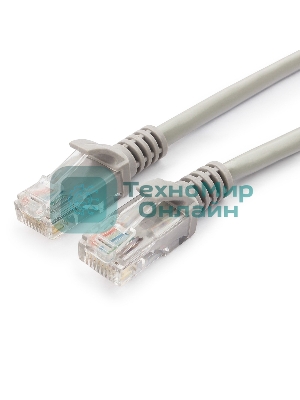Патч-корд медный UTP Cablexpert PP10-20M cat.5e, 20м, литой, многожильный, серый