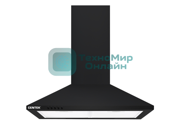 Вытяжка каминная Centek СТ-1820-60 черный, 60 см, 800 куб. м/ч, 55 дБ