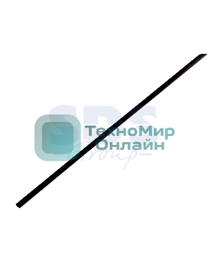 Термоусаживаемая трубка Rexant 8,0/4,0 мм, черная (бухта 100 м)