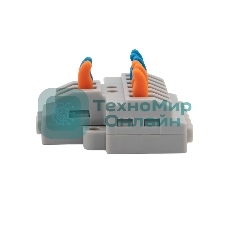 Клемма соединительная Rexant многоразовая быстрозажимная разветвительная, с монтажной площадкой (2х3) (50 шт./уп.)