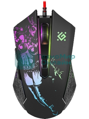 Мышь проводная Defender Sin'Sister GM-933 черный, 7200 dpi, USB, кнопки - 6