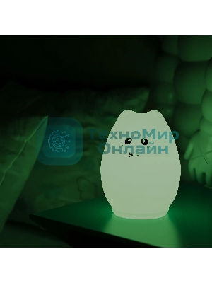 Ночник Gauss NN303 кошка белый